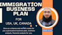 write a business plan for USA immigration visas e2, eb2, eb5