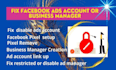 fix your restricted ad accounts and business manager issues