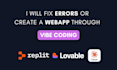 fix vibe code app bugs or create a new web app using vibe coding