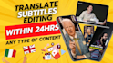 edit transalte add synced subtitles to your video italian english