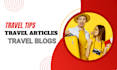 write SEO travel articles and blog