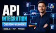 do professional api integration and custom webhook setup