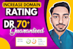 increase domain rating ahrefs dr 50 increase dr using dofollow seo backlinks