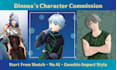 draw any character in anime genshin impact style