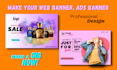 design unique web banner, ads banner, cover