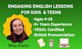 teach english lessons to kids and teens