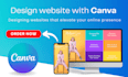 create amazing and beautiful websites using canva