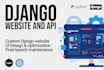be your django developer for python API and django website