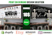 design custom canvas wall art and posters