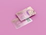 do girly glitter business card
