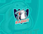 mascot logo rabbit smiling in vector illustration