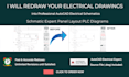 redraw electrical drawings and schematics using autocad electrical with bom