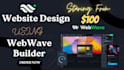 create a company website using webwave website builder