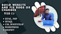create beautiful website using html, mysql, css and bootstrap