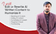 edit and rewrite ai written content to humanize it