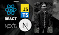 be your front end web developer using react js, next js