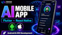 do ai mobile app development andriod and ios app using flutter or react native