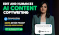 do proofreading and editing for your ai generated copy