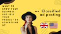 do classified ad posting on top classified ad websites