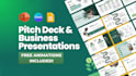 design a professional powerpoint, investor pitch deck, or film pitch deck