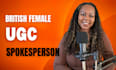 be your british female ugc video spokesperson