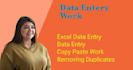 data entry and copy paste work