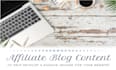 write affiliate SEO articles, blog posts, and content