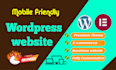 build modern and responsive wordpress website design