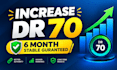 increase domain rating ahrefs dr 70 high DR dofollow SEO backlinks