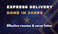 provide 24 hour resume writing service, resume and cover letter, linkedin