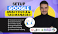 setup your website tracking, google analytics 4 via GTM
