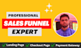 design high converting sales funnel with landing page