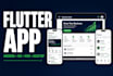 develop a flutter mobile app for android and ios