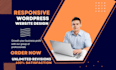 do design and develop responsive wordpress website design