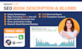 write amazon kindle book descriptions,blurbs do amazon listing optimization