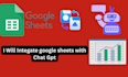 do google sheets, docs integration with chatgpt automation expert