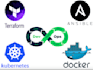 provide devops services with docker, kubernetes, terraform, and ansible