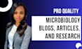 research and write on microbiology topics