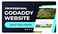 create professional godaddy website for your business
