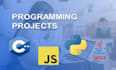 do your cpp java, python, and javascript programming assignments