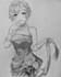 draw anime character bnw