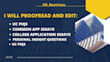 proofread your uc piqs and common app and letter of intent