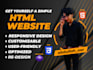 customize your html, wordpress website or add pages