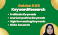 top golden kgr keyword research, top class SEO research