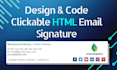 design and code clickable HTML email signature
