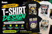 create trendy t shirt design