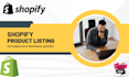 do shopify product listing and seo description