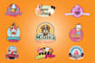 desserts, candy, cookies, bakery, drinks and juices logo