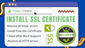install SSL certificate, fix SSL error on website