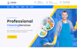 cleaning service website, house, office cleaning, booking koala website